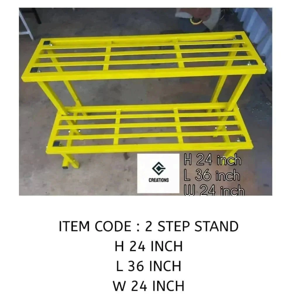 Need black colour 2 step stand